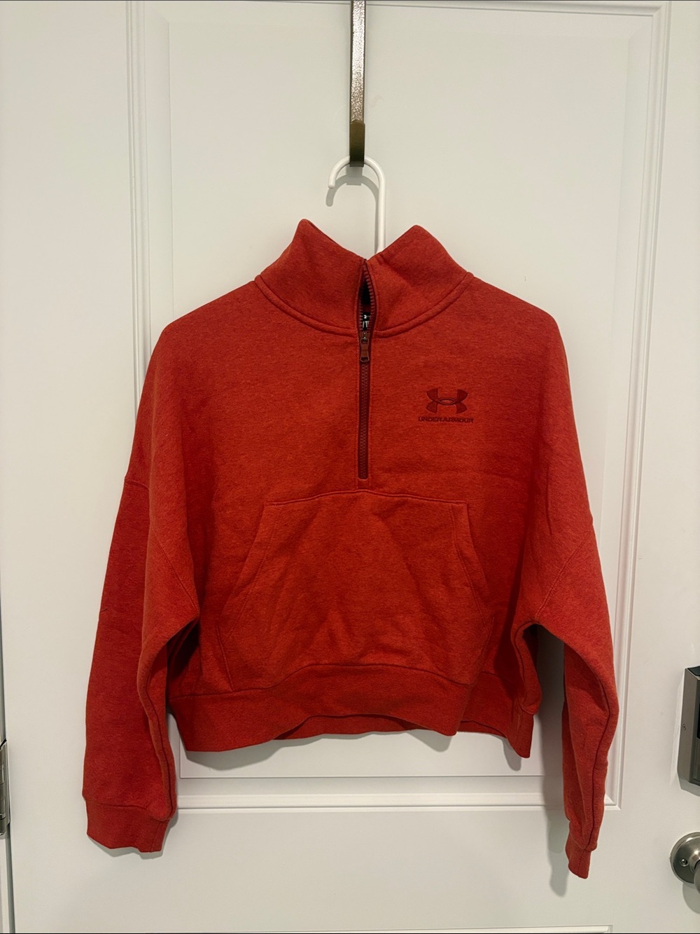 Under Armour Women’s
Red Half-Zip Fleece Pullover